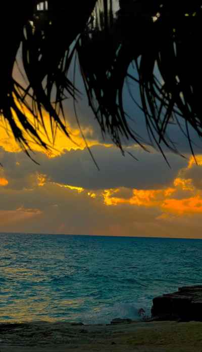Mediterranean Sunset at Green Beach, Al-Alameen