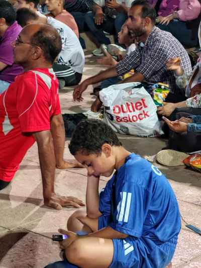 Egyptian Boy Distracted During Egypt vs Belgium World Cup