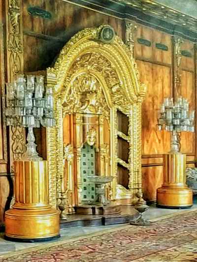 Ornate Golden Fireplace, Winter Hall, Prince Mohamed Ali Palace