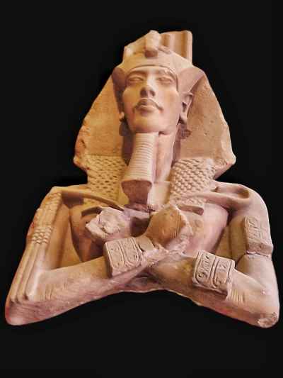 Akhenaten Limestone Bust, Amarna Style, Egyptian Museum Cairo