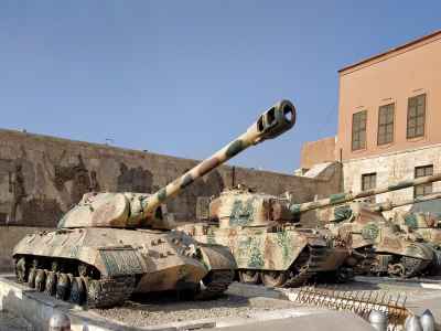 Historic Battle Tanks Display, Military Museum Cairo