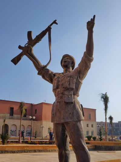 Victory Statue Egyptian Soldier, Saladin Citadel Cairo