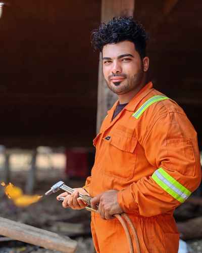 Industrial Welder Portrait, Ezbet El Borg Shipyard, Damietta