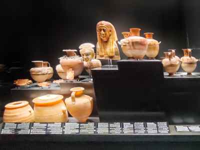 Ptolemaic Roman Funerary Vessels and Mummy Masks, Alexandria