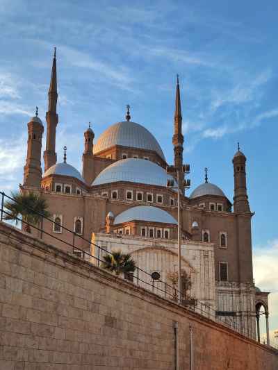 Muhammad Ali Mosque Domes and Minarets at Dusk