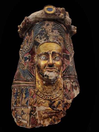 Gilded Romano-Egyptian Funerary Mask, Egyptian Museum Cairo