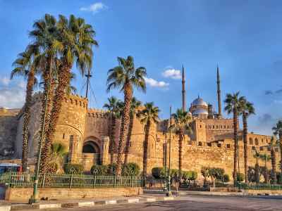 Saladin Citadel Exterior with Mohamed Ali Mosque, Cairo