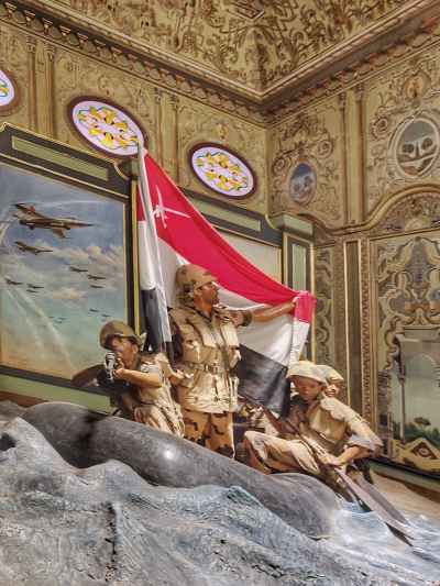 Egyptian Flag Raising Diorama, October War, Military Museum Cairo