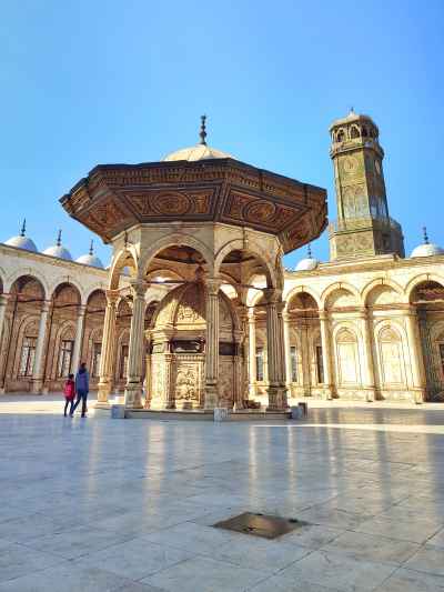 Ablution Fountain and Clock Tower, Muhammad Ali Mosque Courtyard