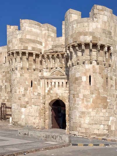 Qaitbay Citadel Main Gate and Defense Towers, Alexandria