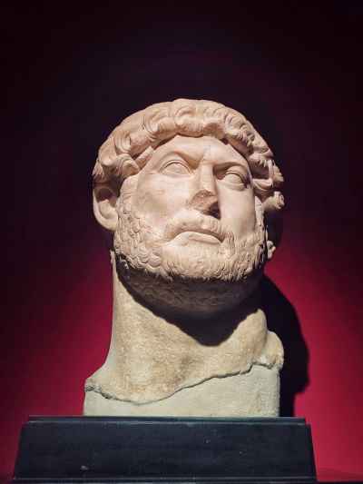 Marble Bust of Emperor Hadrian, Greco-Roman Museum Alexandria