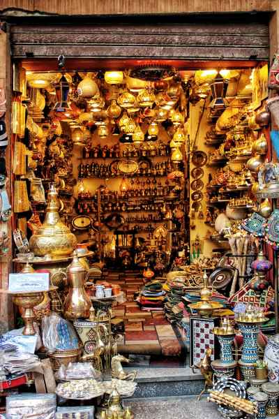 Brass Lanterns and Antiques Shop, Khan El Khalili Cairo