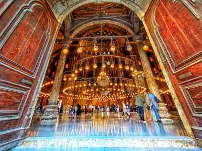 Ornate Wooden Entrance Gates, Muhammad Ali Mosque Cairo