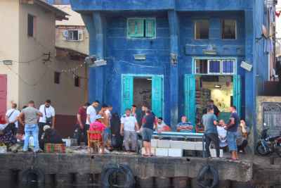 Fishermen and Traders at Blue Fish Market, Ezbet El-Borg