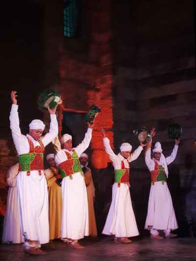 Tambourine Folk Dance Performance, Wakala Al-Ghouri Cairo