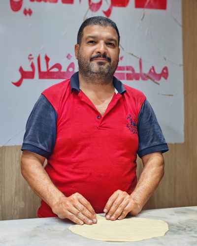 Fateer Baker Preparing Dough, Al-Hussein Cairo