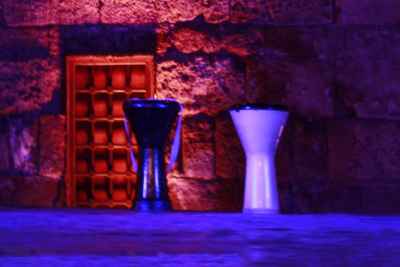 Two Darbuka Drums on Stage, Wekalat Al-Ghouri Cairo