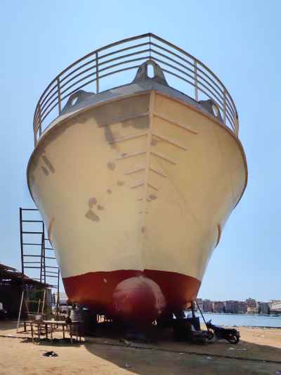 Fishing Vessel Under Construction, Ezbet El Borg Shipyard, Damietta