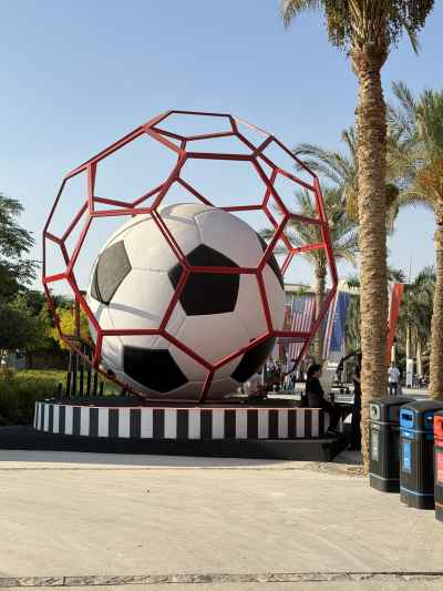 Giant Football Sculpture, New Administrative Capital Egypt