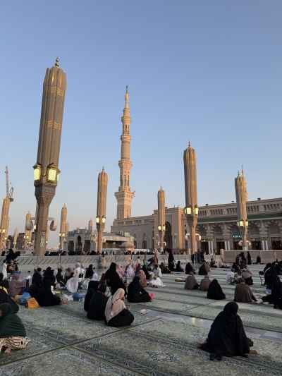 Women Praying at Al-Masjid Al-Nabawi, Medina