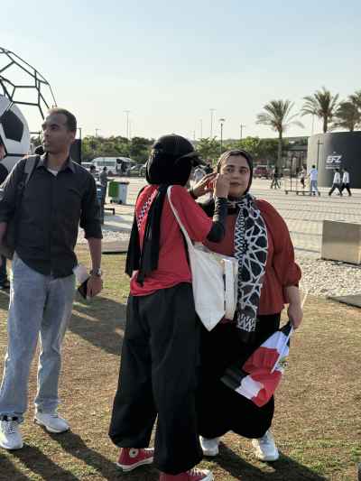Egyptian Fan Face Painting Egyptian Flag, New Administrative Capital