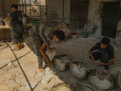 Pottery Workers Collaborating, Al-Fakharin Village, Old Cairo