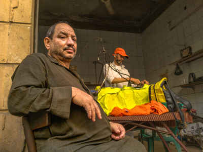 Street Ironing Worker and Friend, Old Cairo