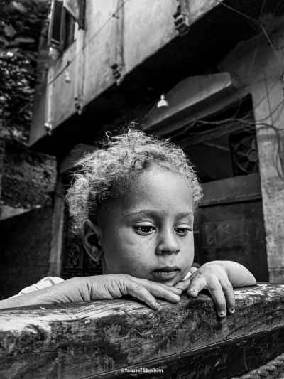Egyptian Girl Street Portrait, Al-Gamaliya Cairo