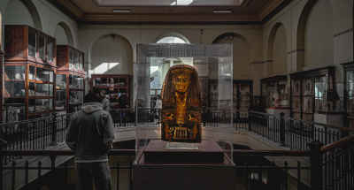 Golden Pharaonic Sarcophagus, Egyptian Museum Cairo