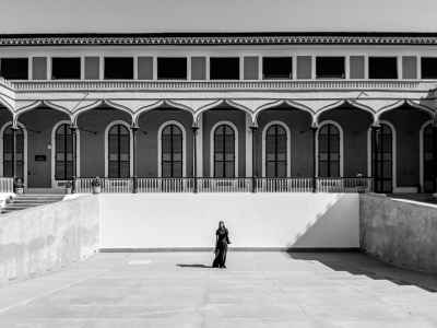 Suez Canal Museum Courtyard, Ismailia Egypt