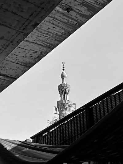 Bulaq Abu Ala Mosque Minaret Under Restoration, Cairo