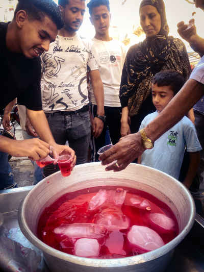 Sharbat Sweet Drink Distribution, El Mansheyya Alexandria