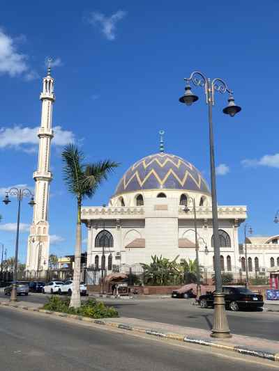 Al Salam Mosque Exterior, Port Said Egypt