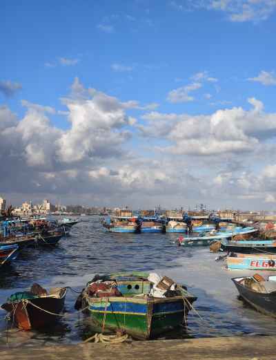 El-Max Fishing Harbor, Alexandria Egypt
