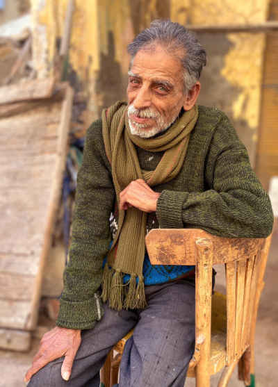 Elderly Egyptian Man Portrait, Kom El Dikka Alexandria