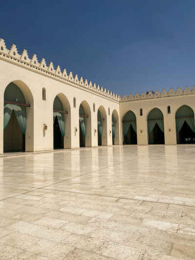 Al-Hakim Mosque Courtyard, Al-Muizz Street Cairo