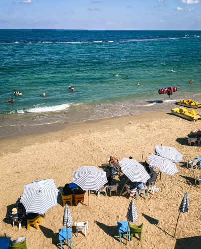 Summer Beach Scene, Alexandria Mediterranean Coast
