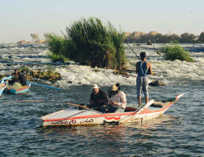 Fishermen on Nile Boat, Al-Qanater Al-Qalyubia