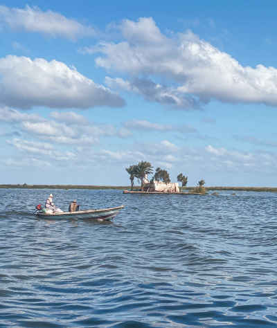 Fishing Boat Near Al-Shakhlouba Island, Kafr El Sheikh