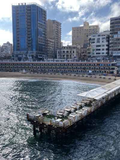 Stanley Beach Pier and Waterfront, Alexandria Egypt