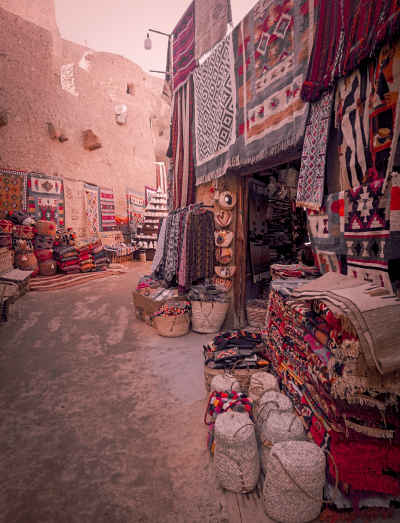 Siwa Shali Market Alley Handwoven Rugs and Baskets