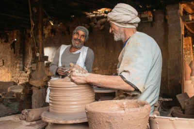 Traditional Pottery Craft, Kom Oshim Village, Fayoum