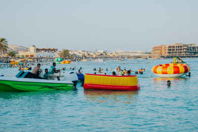 Summer Beach Activity, Marsa Matruh Coastline Egypt