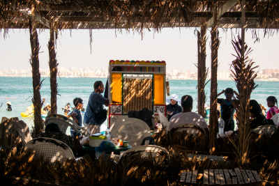 Ice Cream Cart at Marsa Matruh Beach Cafe