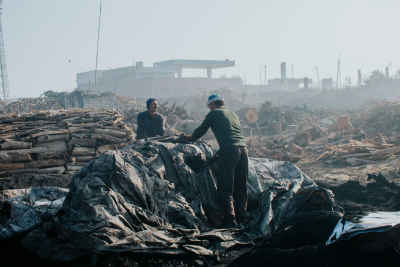 Charcoal Kiln Workers, Bilbeis, Sharqia Egypt