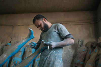 Mannequin Manufacturing Worker, Al-Kharaqaniyah Village Egypt