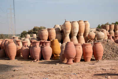 Traditional Clay Pottery Vessels, Kom Oshim Fayoum