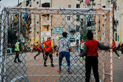 Players Compete in Alexandria's Al Falaki Football Tournament