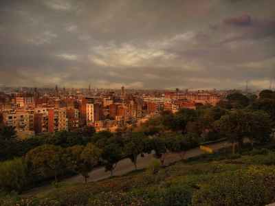 Cairo Skyline Panoramic View from Al-Azhar Park