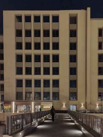 Arkan Mall Exterior Facade at Night, Giza